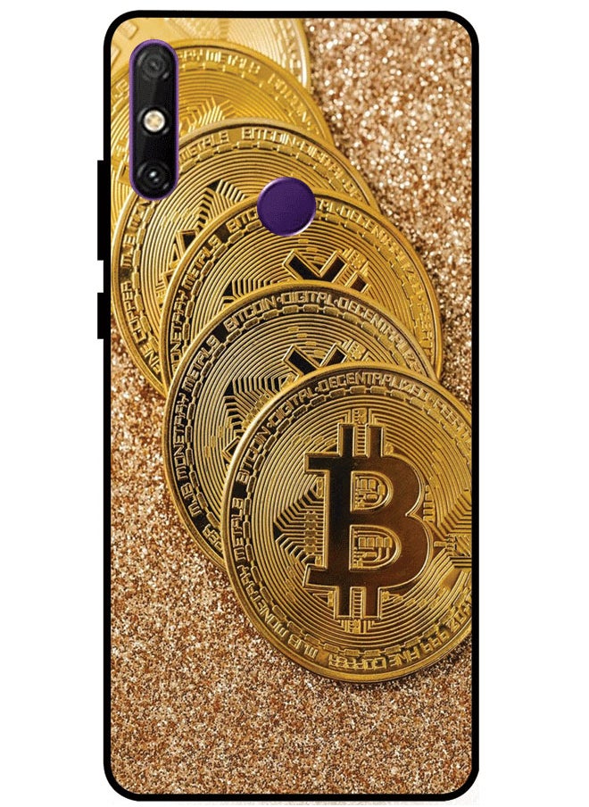 EYE CATCH Protective Case Cover For Huawei Enjoy 20E Gold Bitcoin Multicolor  - Image 1