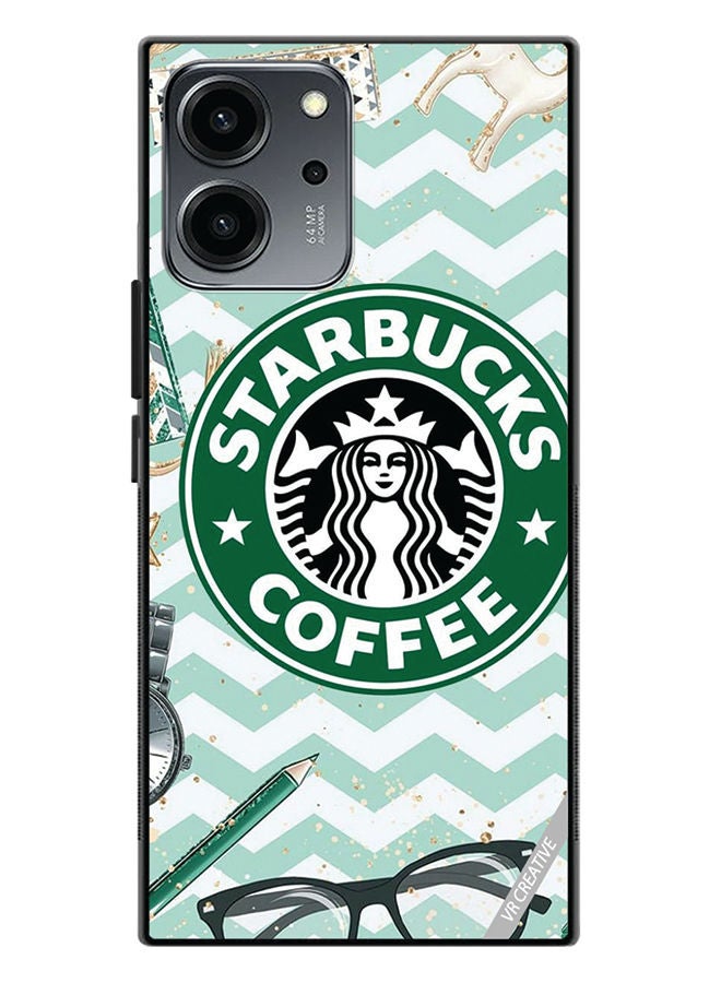 VR CREATIVE Protective Case Cover For Honor 80 SE Starbucks Coffee Design Multicolour - Image 1