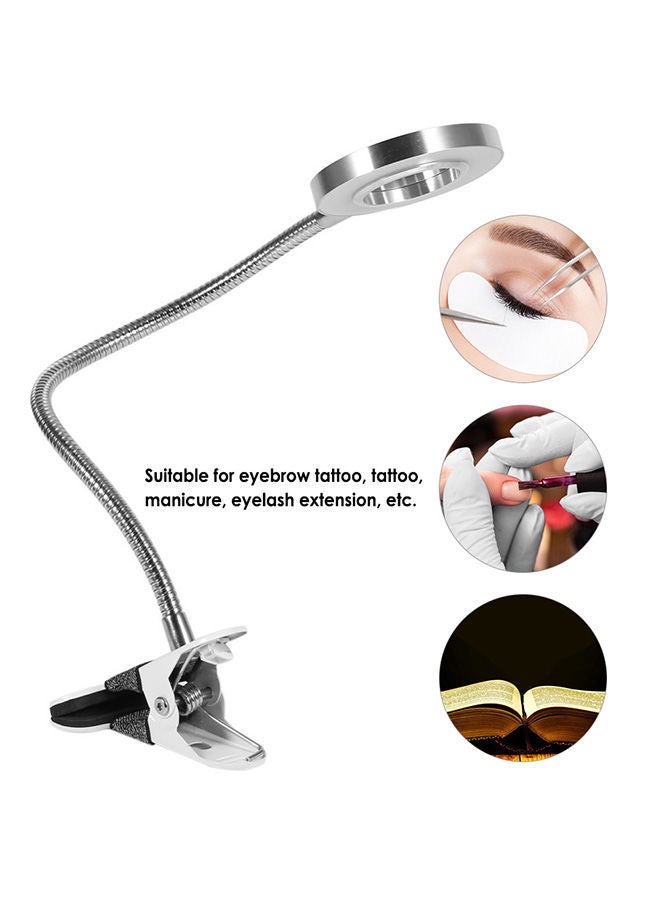 NIBEMINENT Desk Lamp for Nail Art Tattoo Silver - Image 5