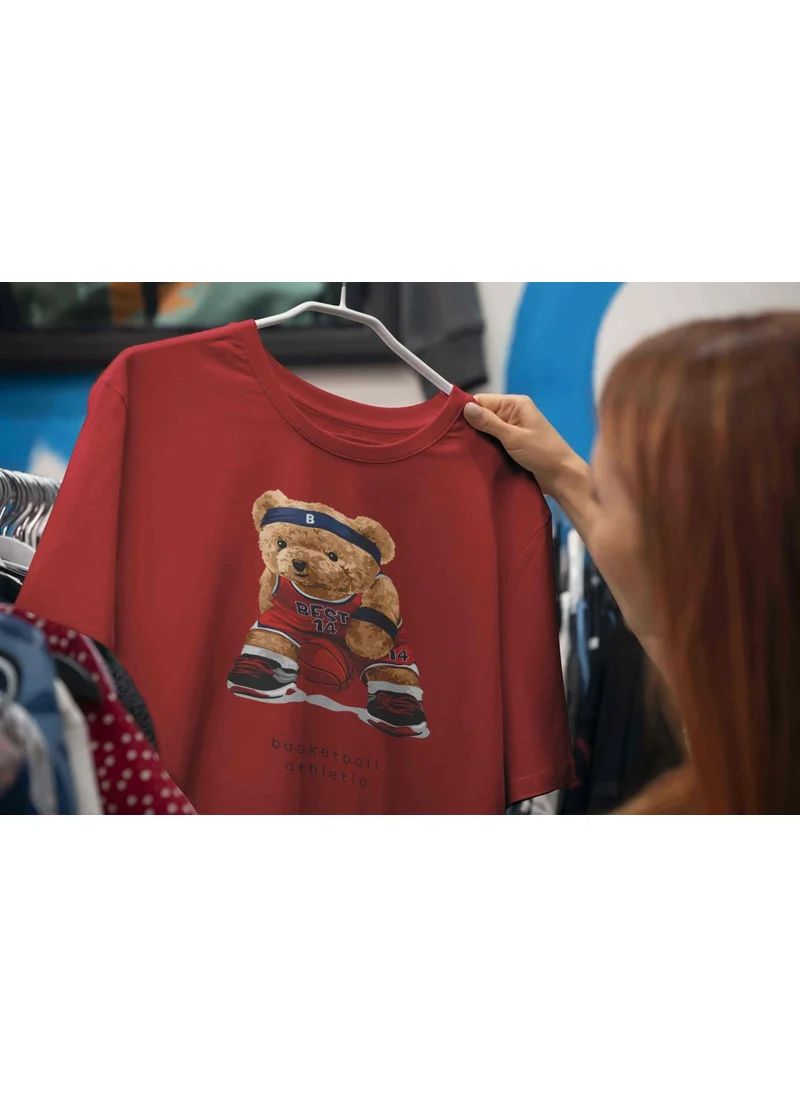 DogFish Teddy Women's Oversize Blue T-Shirt