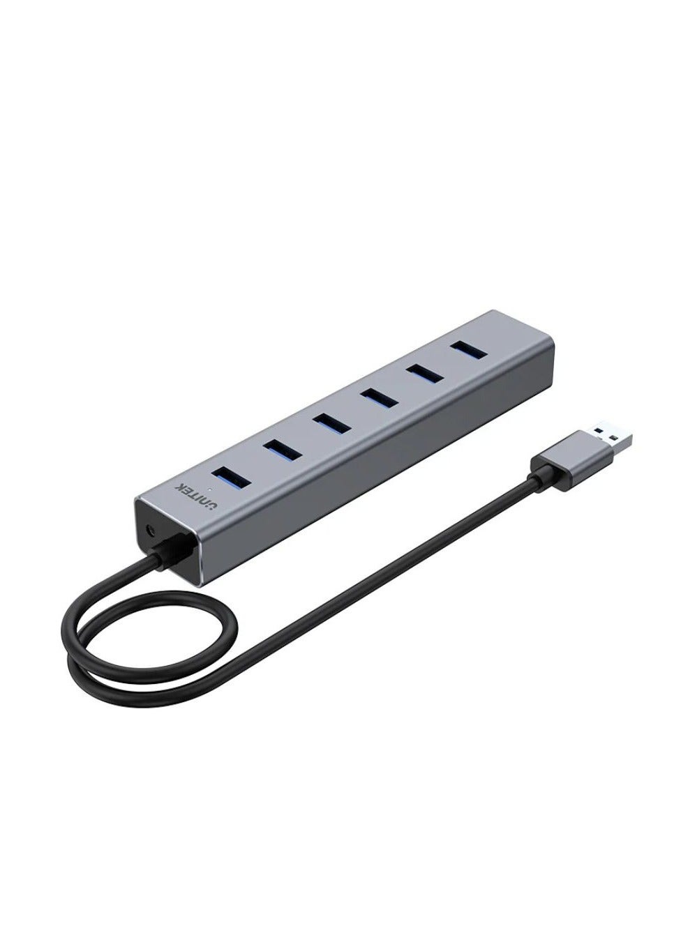 UNITEK 7-Port USB 3.0 Hub with Independent Power Supply – Ultra-Fast Data Transfer, Multi-Device Compatibility, and Advanced Safety Features for Seamless Connectivity