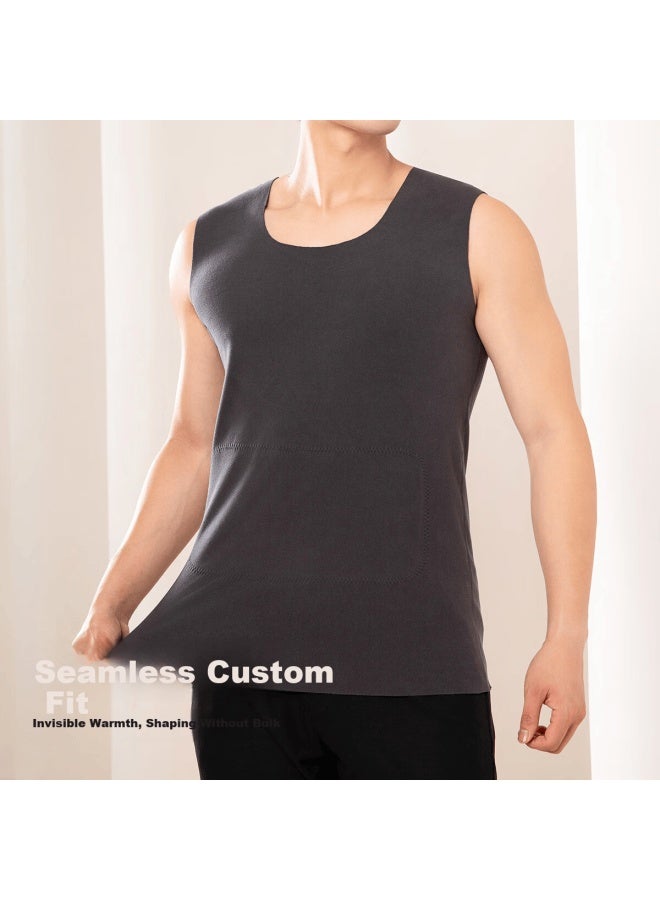 Fentengcare Men's Thermal Vest With Patch Heat Retention Thermal Underwear Top Yr - Image 1