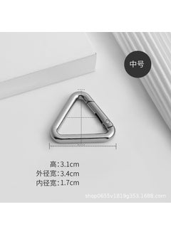 Bag accessories ring bag with spring ring buckle spring buckle round ring buckle Circle large ring hardware buckle adjustment buckle single buyTriangular Buckle (Bai Li) 1.7cm inner diameter single Triangular Buckle (Bai Li) 1.7cm inner diameter single