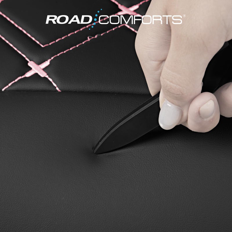 Road Comforts Seat Covers, Premium Leather Car Seat Covers Front Seat for Women Girls,Airbag Compatible, Automotive Seat Covers Universal Fit Most Cars,Vans,Truck,SUV - Image 5