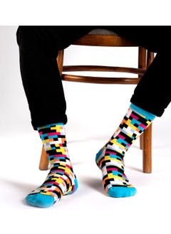 Ozzy Socks Set of 4 Geometric Patterns Men's Socks  - Image 5