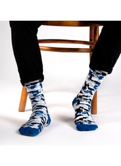 Ozzy Socks Set of 4 Geometric Patterns Men's Socks  - Image 3