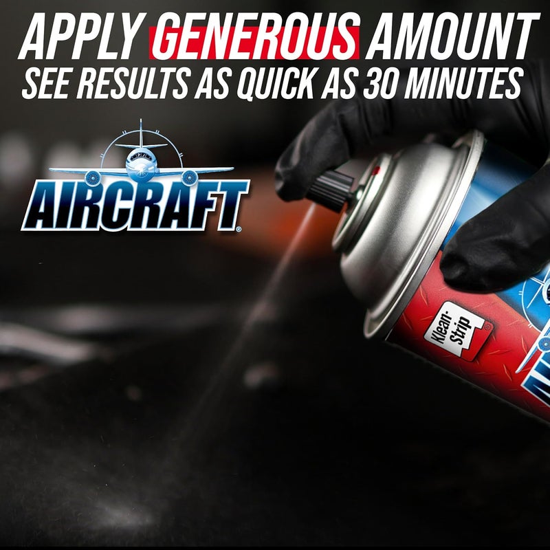 Klean Strip Aircraft Paint Remover, Professional Grade Paint Stripper for Automotive Coatings, Strips Polyurethanes & Epoxies, 15 Ounce Aerosol - Image 3