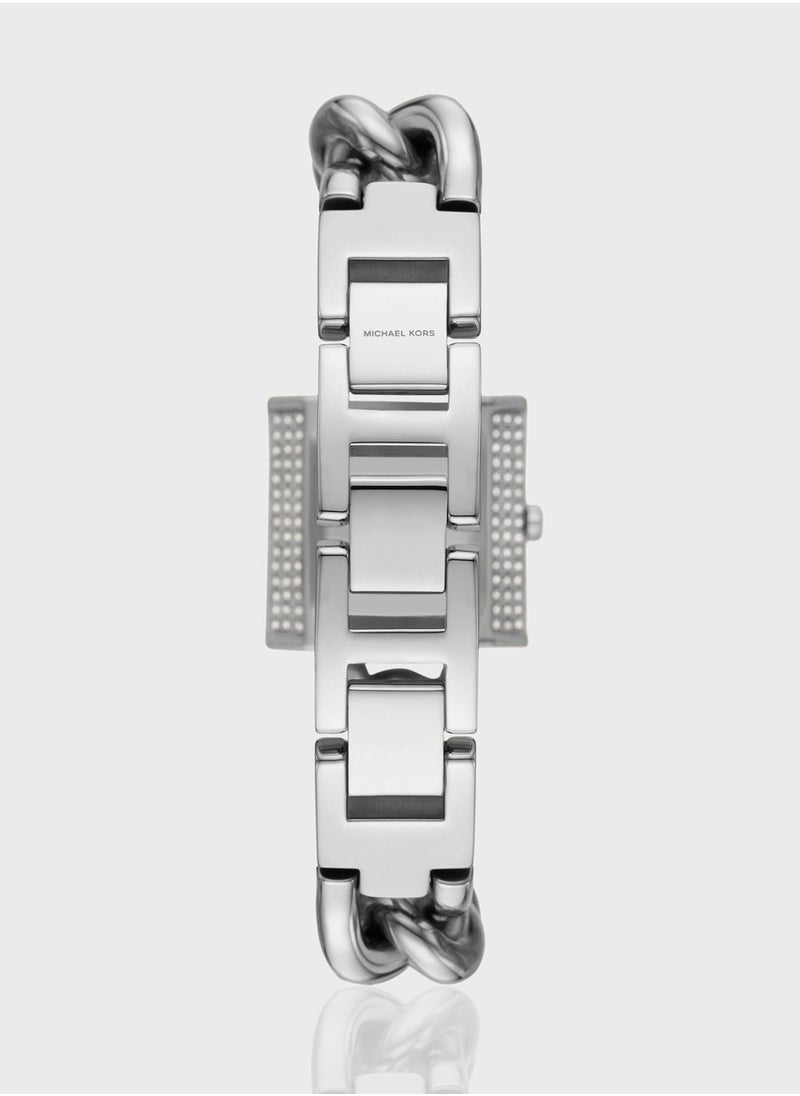 Michael Kors Mk Chain Lock Steel Strap Analog Watch  - Image 2