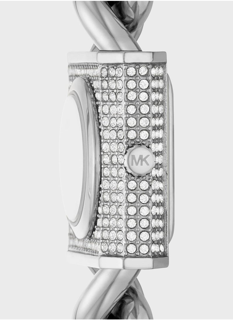 Michael Kors Mk Chain Lock Steel Strap Analog Watch  - Image 3