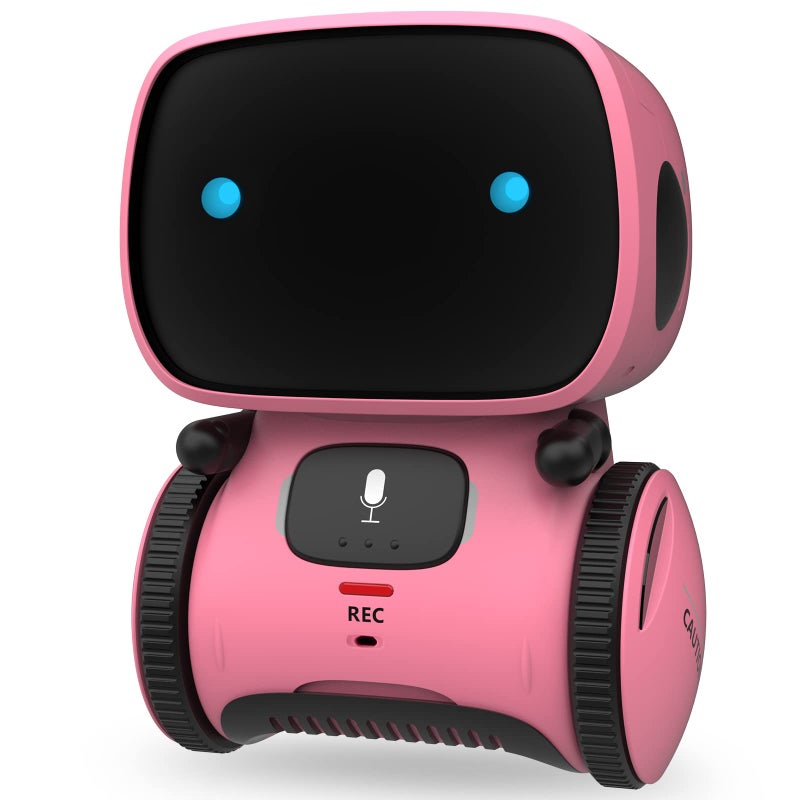 GILOBABY GILOBABY Touch Control Voice Control Robot for Boys Girls, Pink  - Image 1