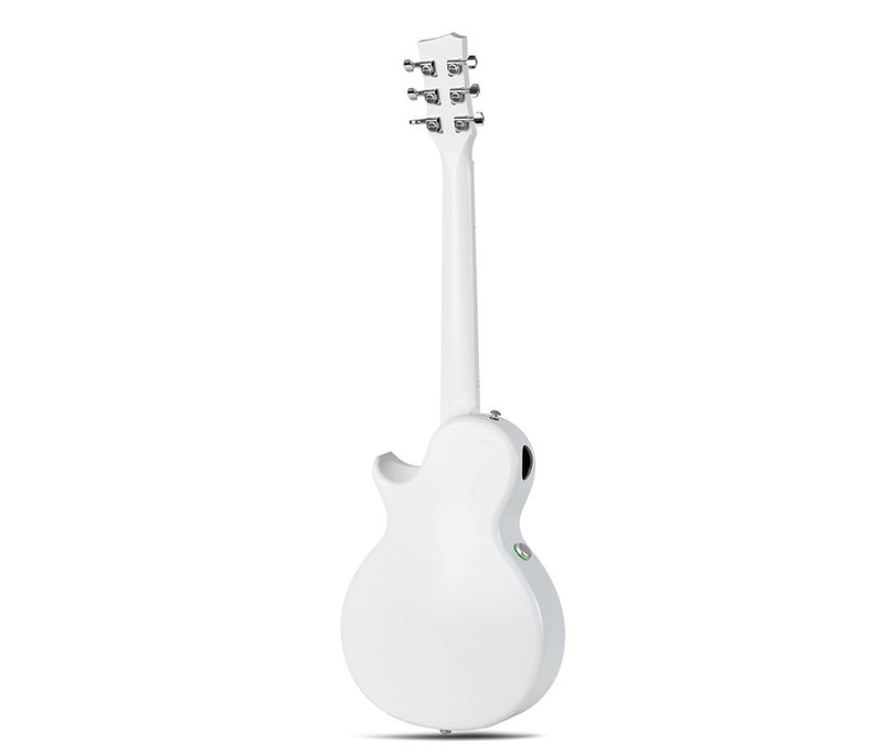 Enya Nova Go Sp1 Carbon Fiber Electric Acoustic Travel Guitar - White - Image 3
