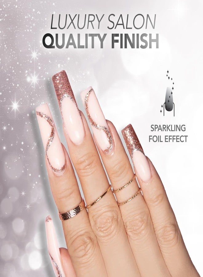 KIARA SKY Gel Polish PlatinumFX | Reflective Glitter with sparkle foil effect 15ml | Sunbeam (gold) - Image 3
