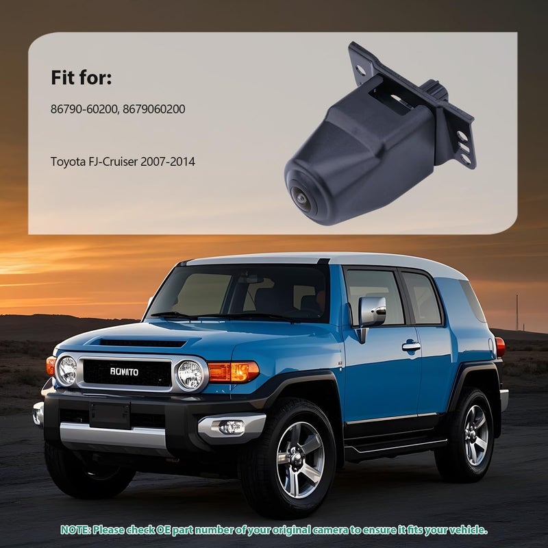 GreenYi 86790-60200 Front View Camera Replacement for Toyota FJ-Cruiser 2007-2014 by GreenYi - Image 2
