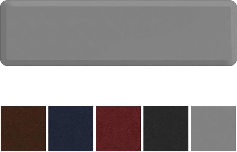 GelPro Utility Anti-Fatigue Runner Mat, Leather Grain Grey - 20x72 - Image 5