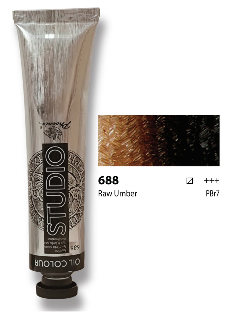 Phoenix oil color (Raw Umber 688) 200 ml 