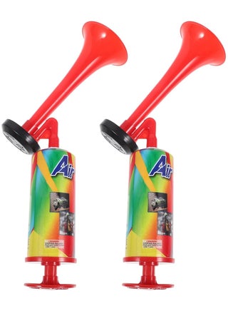 2pcs Plastic Air Pump Horn With Hand Held Concerts Boating Horn Trump,Loud Noise Maker Festival Party - view 3