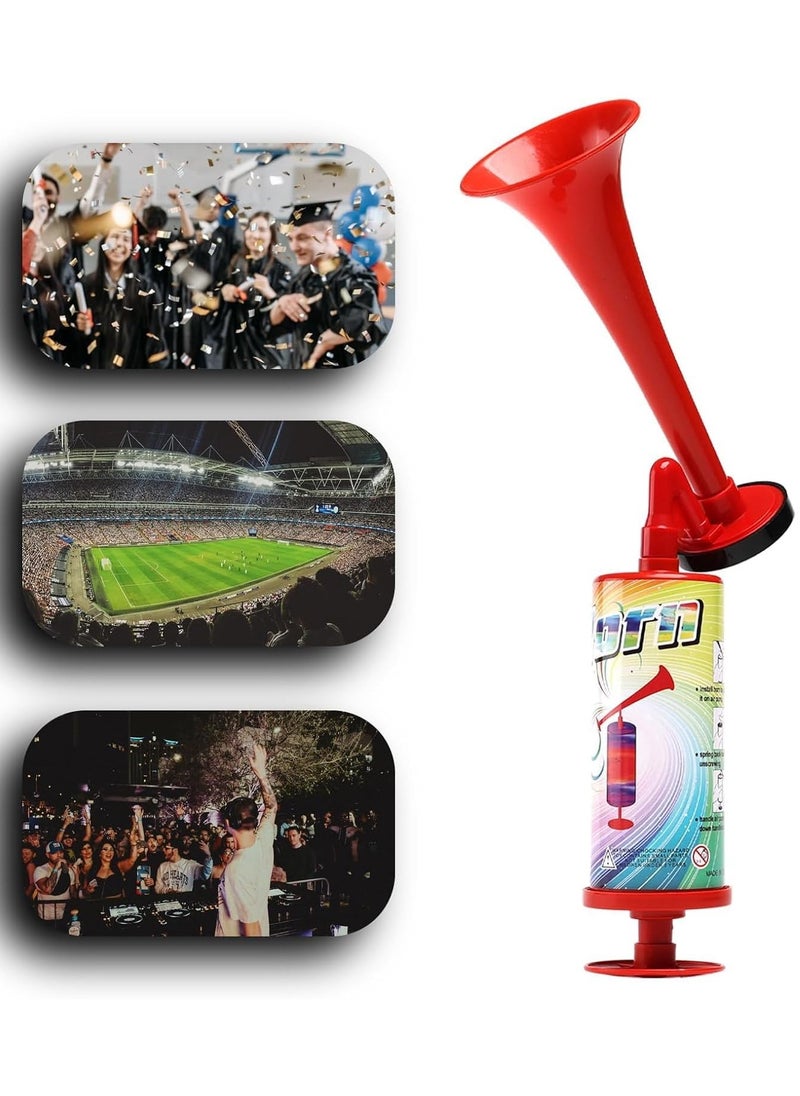 Scrolls - 2pcs Plastic Air Pump Horn With Hand Held Concerts Boating Horn Trump,Loud Noise Maker Festival Party - Image 1