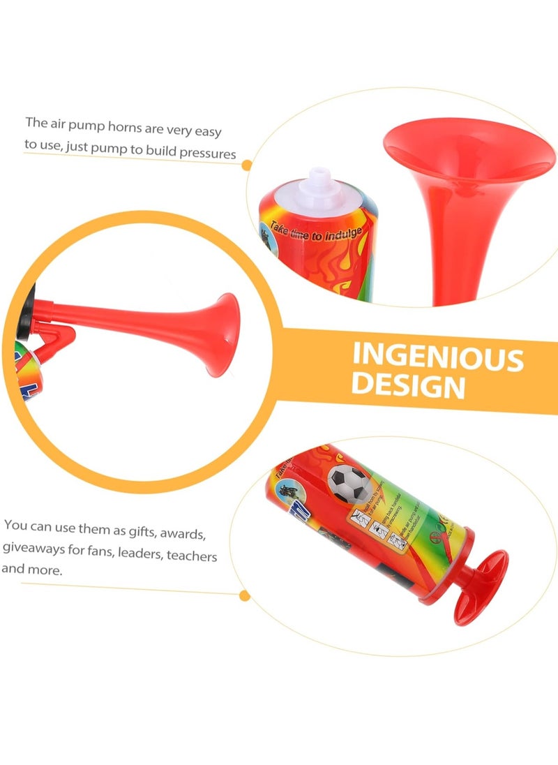 Scrolls - 2pcs Plastic Air Pump Horn With Hand Held Concerts Boating Horn Trump,Loud Noise Maker Festival Party - Image 1