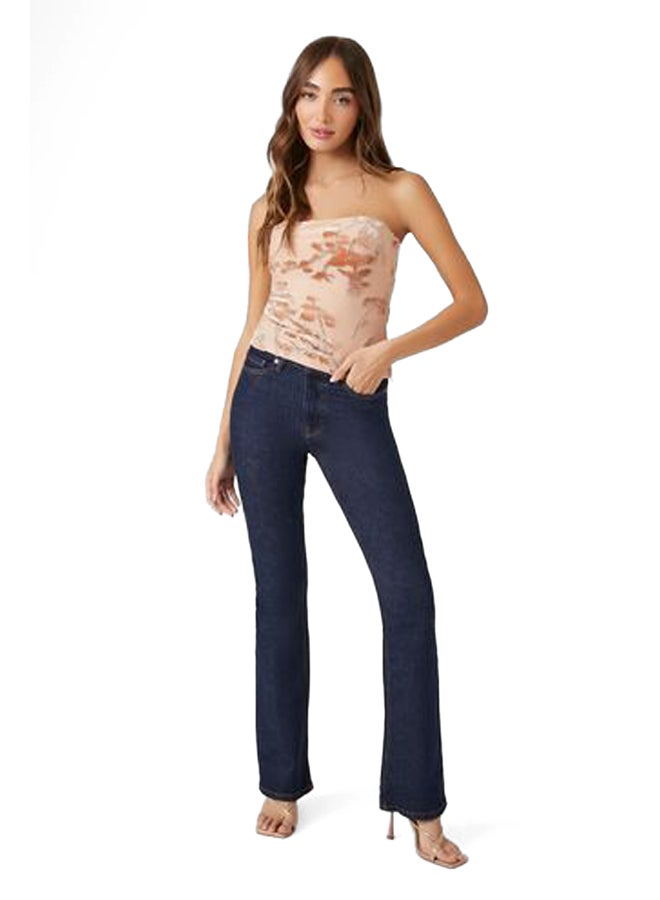 FOREVER 21 توب أنبوبي مخملي مزهر - Image 5