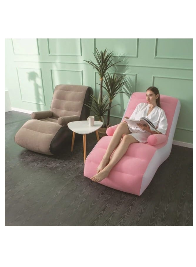 Generic Premium Inflatable Air Sofa Portable and Comfortable Lounge Chair for Indoor and Outdoor Use, Perfect for Camping, Beach, Poolside, and Backyard, Durable and Lightweight Air Couch  - Image 3