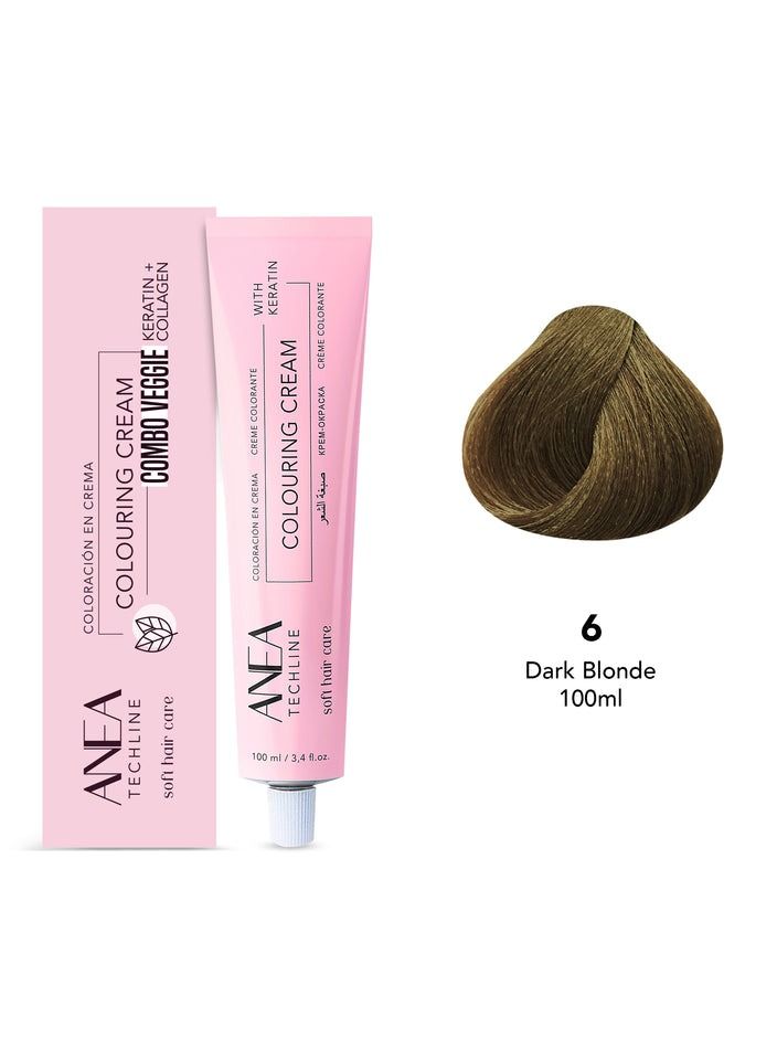 Anea Techline Colouring Cream 6 Dark Blonde 100 ml