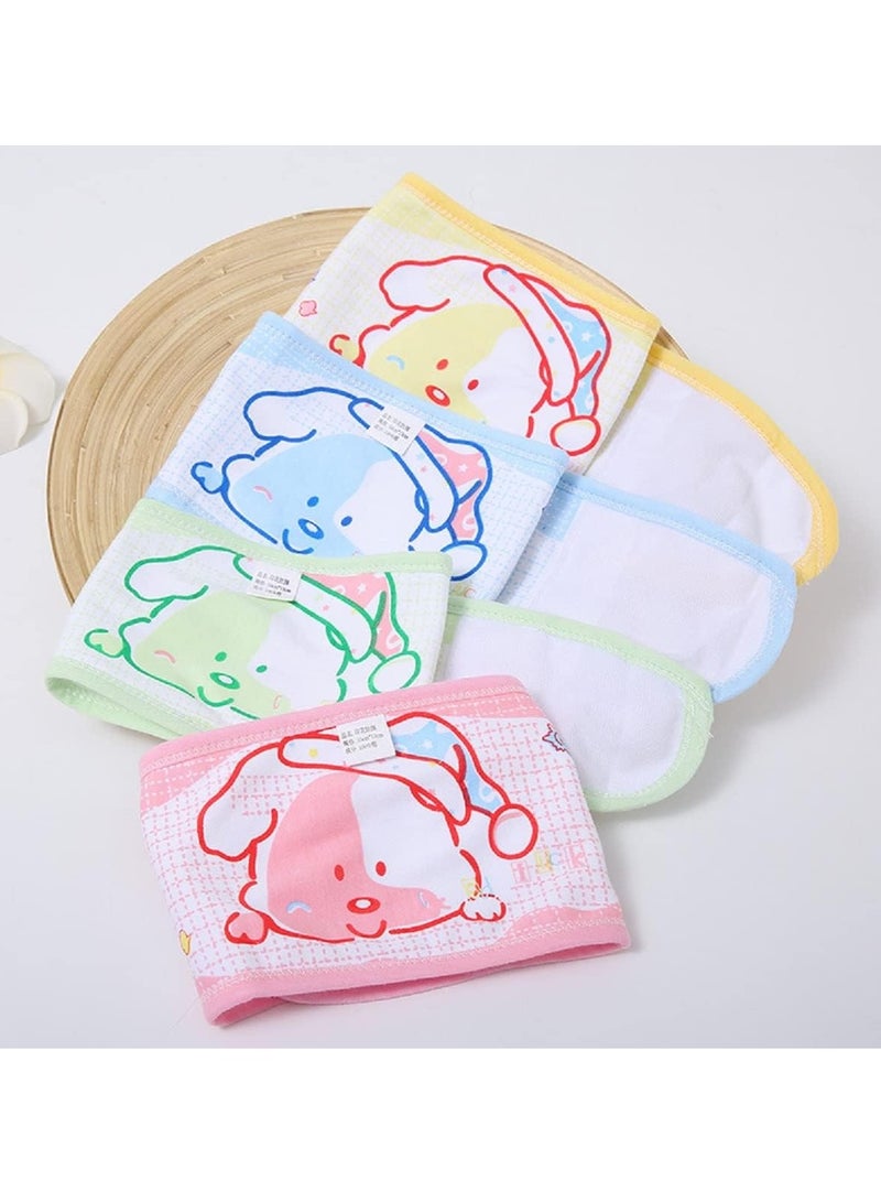 4 PCS Cotton Baby Infant Umbilical Cord Cover Belly Band Cartoon Baby Belly Protector Soft Newborn Navel Belt for 0-12 Months Babies - Image 4