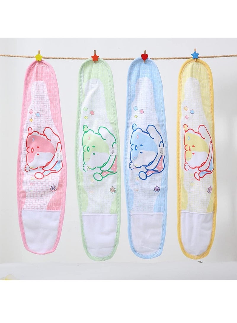 4 PCS Cotton Baby Infant Umbilical Cord Cover Belly Band Cartoon Baby Belly Protector Soft Newborn Navel Belt for 0-12 Months Babies - Image 3