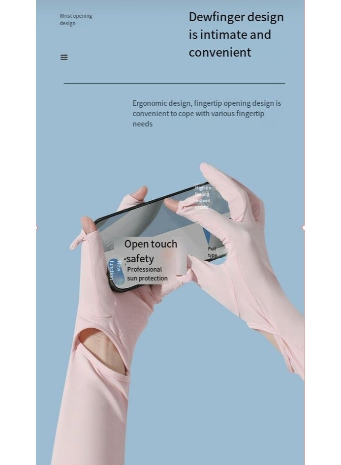 general Outdoor summer long nylon simple sun protection men's and women's sleeves all-match anti-ultraviolet cycling ice sleeves - Image 4