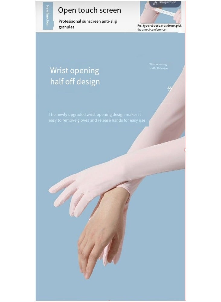 general Outdoor summer long nylon simple sun protection men's and women's sleeves all-match anti-ultraviolet cycling ice sleeves - Image 3