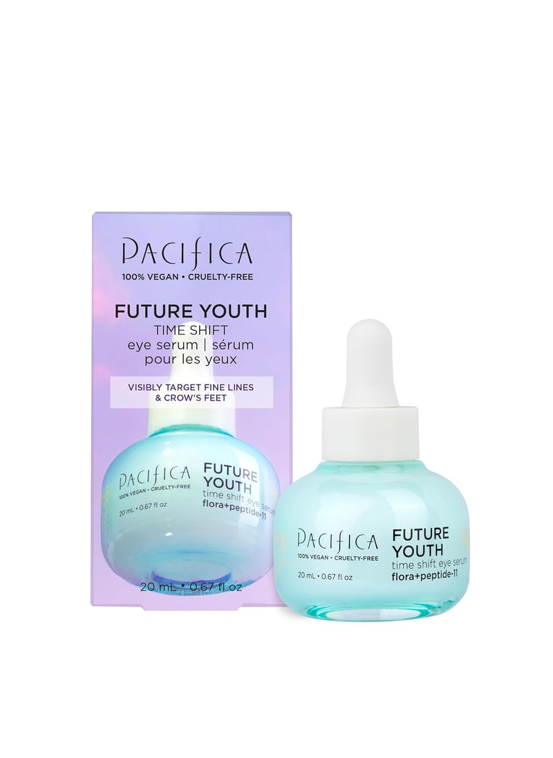 Pacifica Pacifica Beauty Future Youth Time Shift Eye Serum Skincare Brightening Dark Circles Fine Lines Skin Firming Fragrance Free Eye Cream For All Stressed Aging Skin Vegan 067 fl oz 1 Count 
