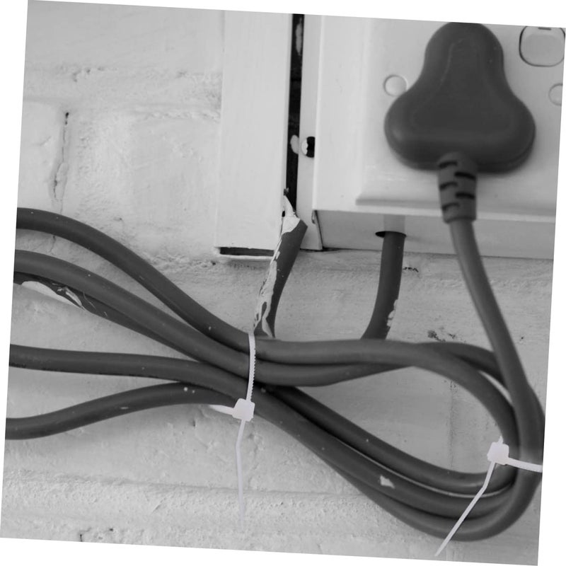 White Self Adhesive Cable Tie Holders Wire Management Mounts Easy Install No Tools Required - Image 5