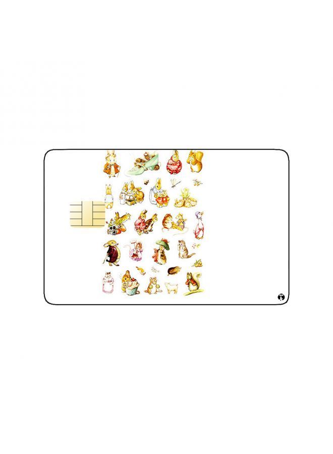 RKN PRINTED BANK CARD STICKER Cute Animals Drawing - Image 2