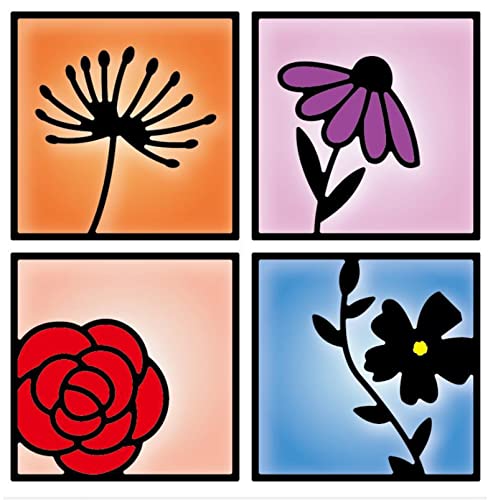 Mvchifay Cutting Dies Metal Stencils Scrapbooking Tool DIY Craft Carbon Steel Embossing Template for Paper Card Making (Four Palace Flowers-10.3x10.3cm) - Image 2