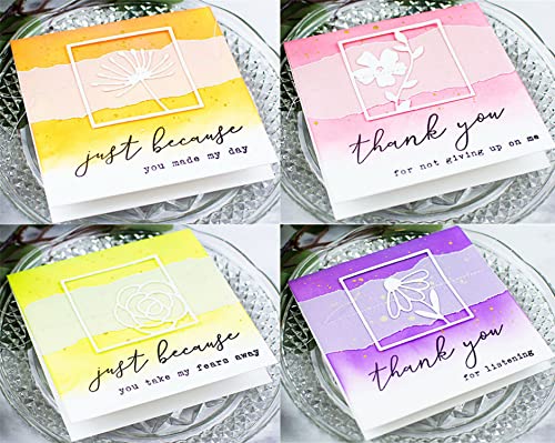 Mvchifay Cutting Dies Metal Stencils Scrapbooking Tool DIY Craft Carbon Steel Embossing Template for Paper Card Making (Four Palace Flowers-10.3x10.3cm) - Image 3