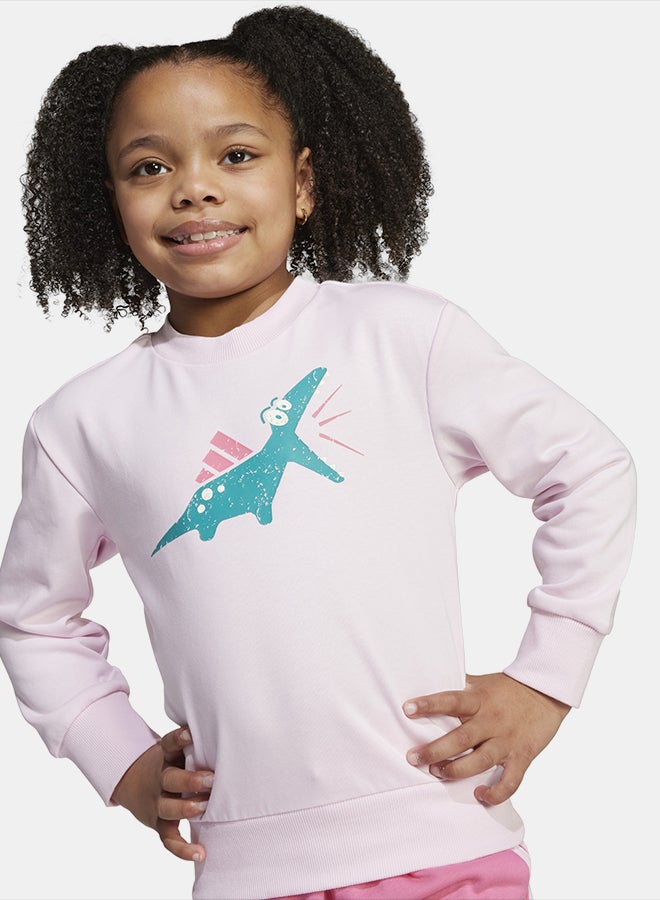 Adidas Seasonal Essentials Adiraptor Fleece Jogger Set Little Kids - Image 4