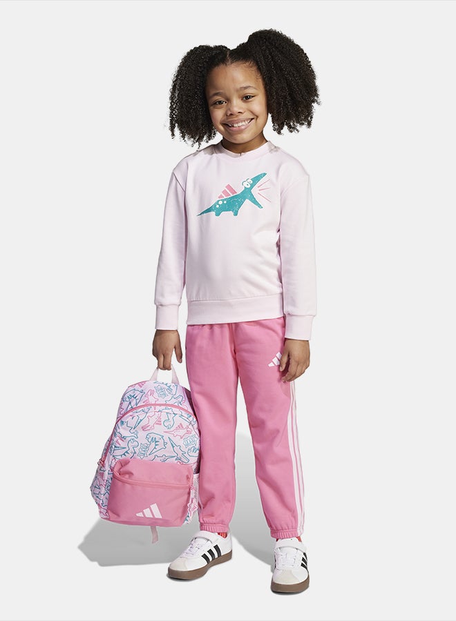 Adidas Seasonal Essentials Adiraptor Fleece Jogger Set Little Kids - Image 3