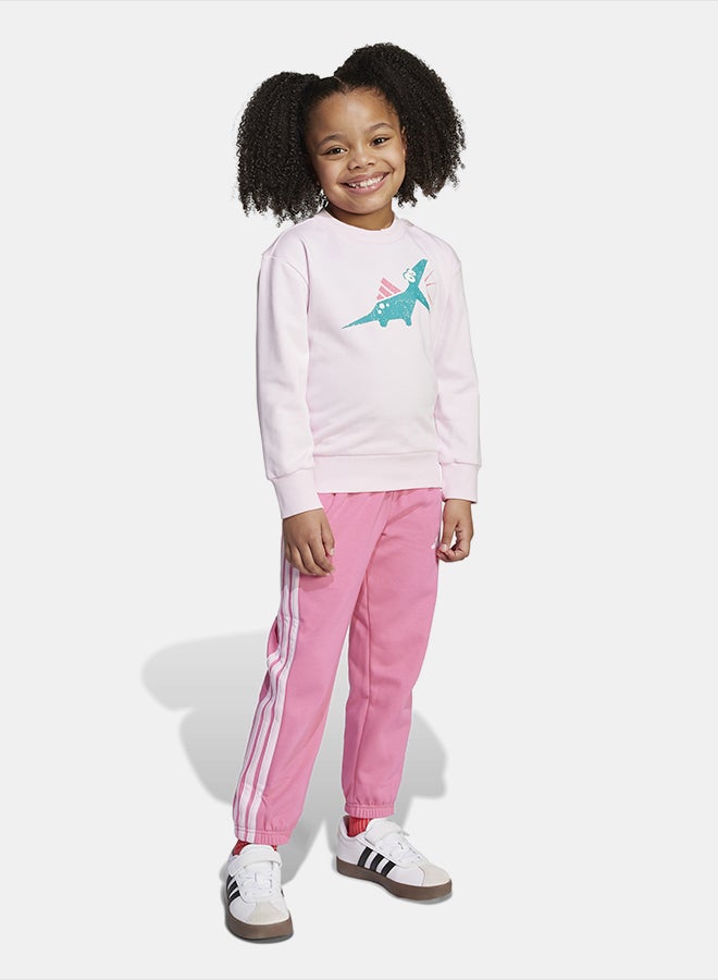 Adidas Seasonal Essentials Adiraptor Fleece Jogger Set Little Kids - Image 1