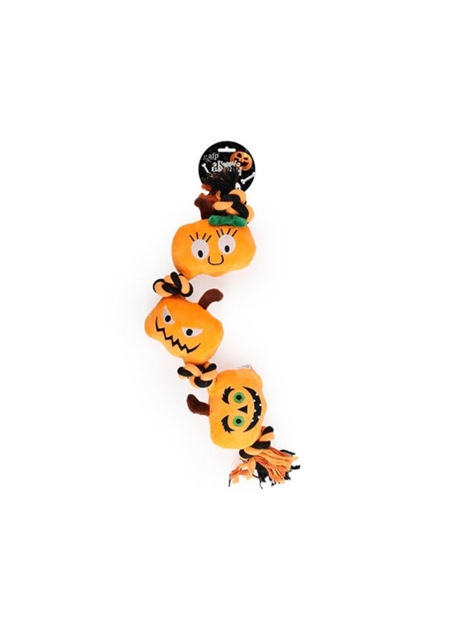 all for paws Naughty or Trick Pumpkin Dog Toy