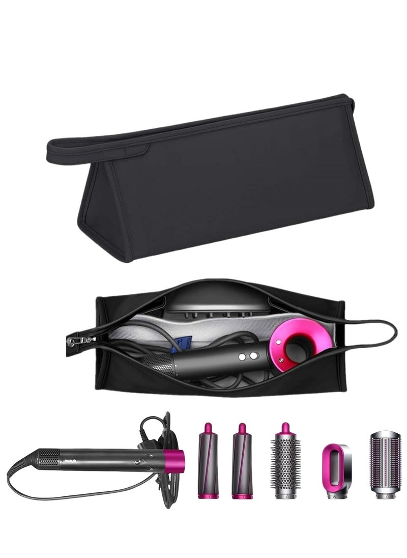 Black PU Leather Travel Case for Dyson Airwrap, Shark Flexstyle, Waterproof Storage Organizer. - pzsku/ZD130339456F60E165E3EZ/45/_/1734594236/77e815bd-e37d-4baa-86b8-6b7c81f827fe