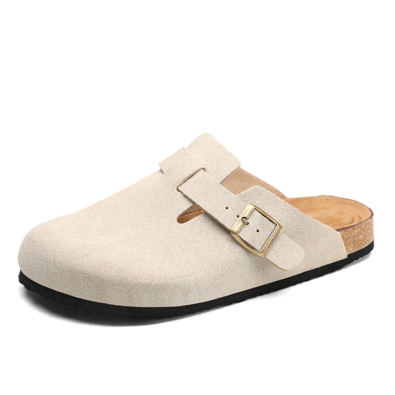 Plus Size Classic Joker Four Seasons Baotou Boken Cork Slippers Mueller Shoes Outdoor Beach Men'S And Women'S Shoes - Image 1