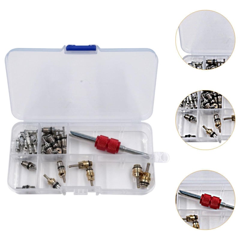 Automotive AC Valve Core Repair Kit 134R12 Refrigeration System Remover Tool Easy To Install - Image 5
