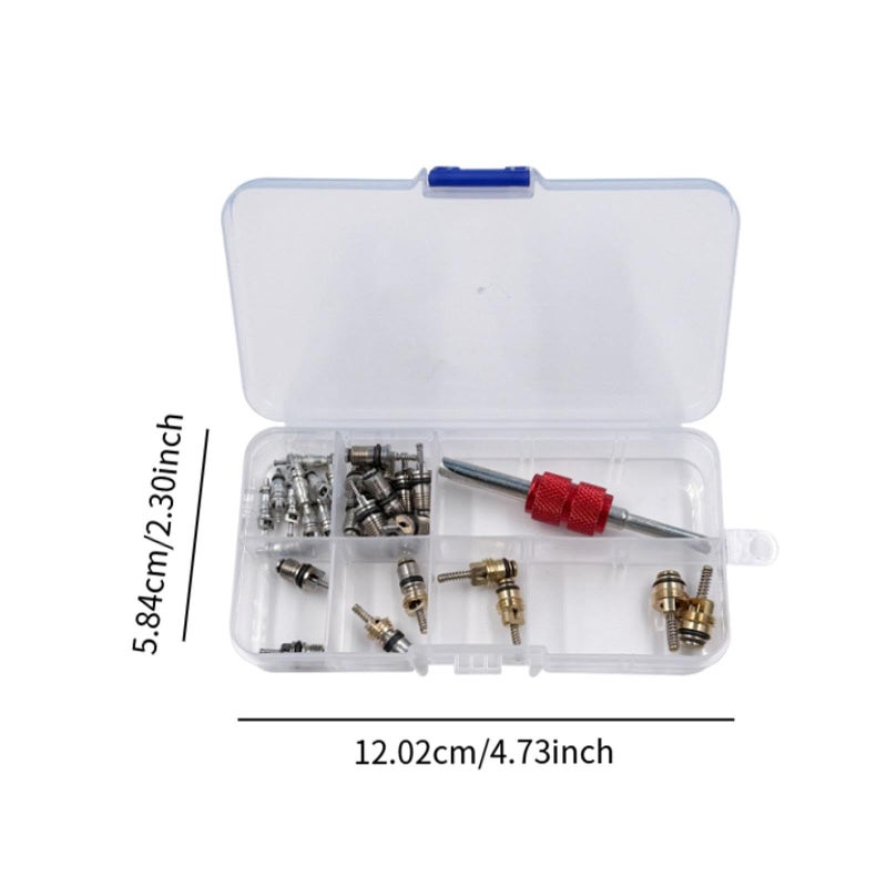 Automotive AC Valve Core Repair Kit 134R12 Refrigeration System Remover Tool Easy To Install - Image 4
