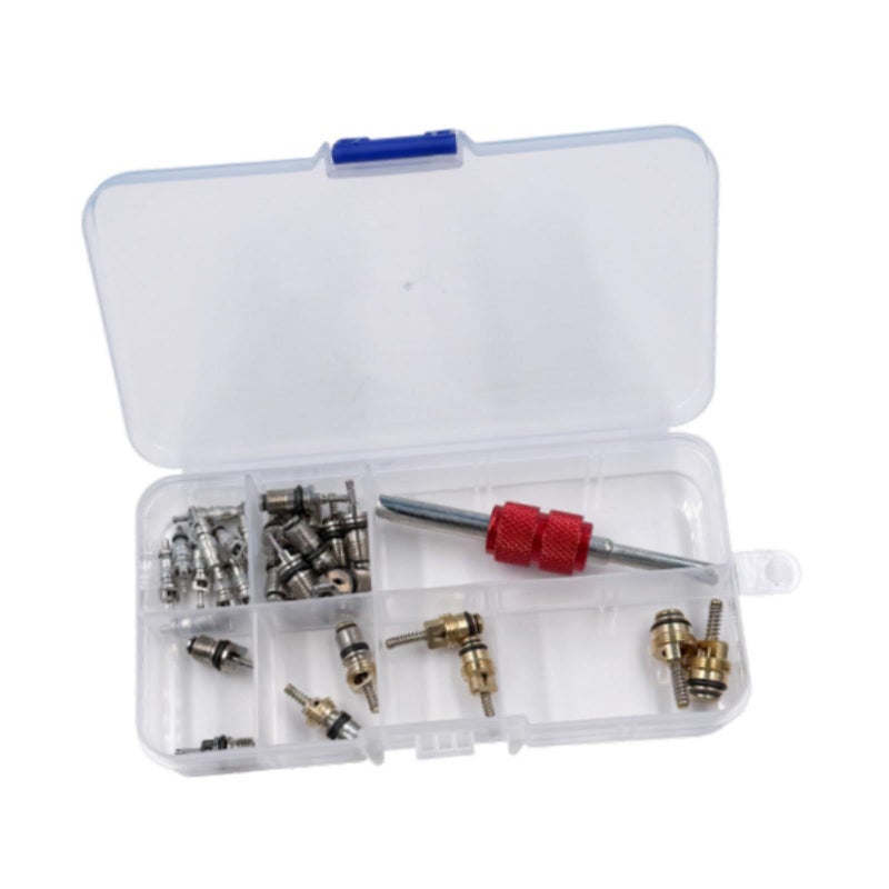 Automotive AC Valve Core Repair Kit 134R12 Refrigeration System Remover Tool Easy To Install - Image 2