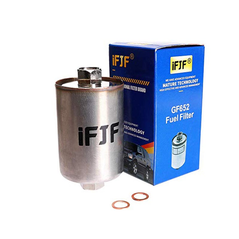 iFJF GF652 FF5026 Professional Inline Fuel Filter Replacement for ChevyGMC C1500 C2500 C3500 SilveradoSierra 2500HD Suburban Express Avalanche Replaces 33481 G3727