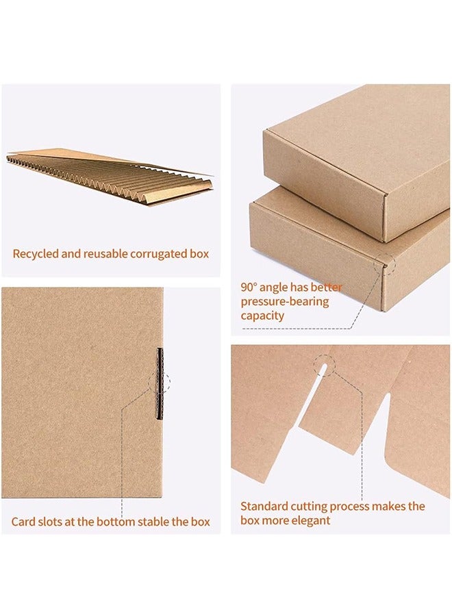 MVAQKLM  20PCS Small Shipping Boxes, 23x16x5cm Corrugated Cardboard Mailing Box Packaging for Small Business, Tab Locking Literature Mailer Boxes Flat Shipping Boxes Empty Gift Packing Boxes Supplies  - Image 5