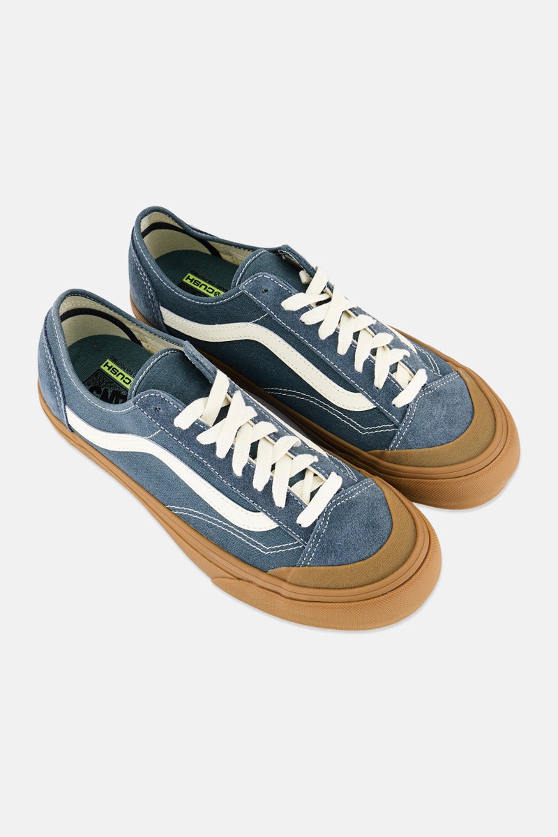 VANS Men Style 136 Deco Lace Up Skateboard Shoes, Steel Blue - Image 4