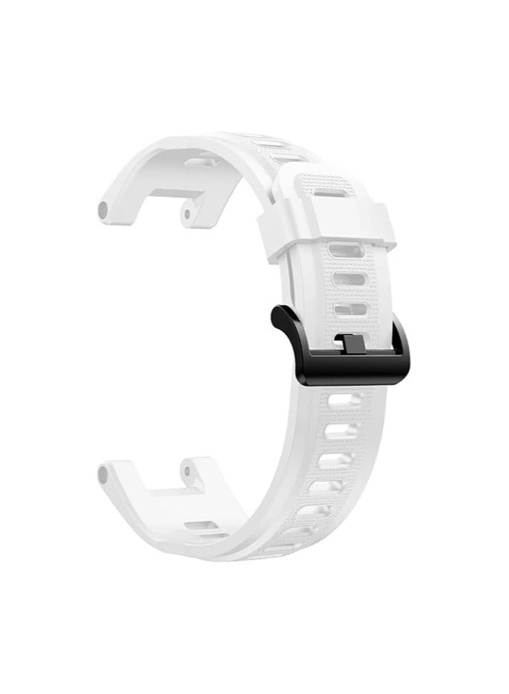 Band Compatible with Amazfit T-Rex/T-Rex Pro Band Soft Silicone Wristbands Replacement Bracelet for Amazfit T-Rex/T-Rex Pro Sport Strap Smart Watch Accessories-with Install Tools (White) - Image 2