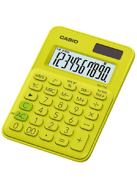 Mini Desk Type Calculator 10 digits MS-7UC-YG