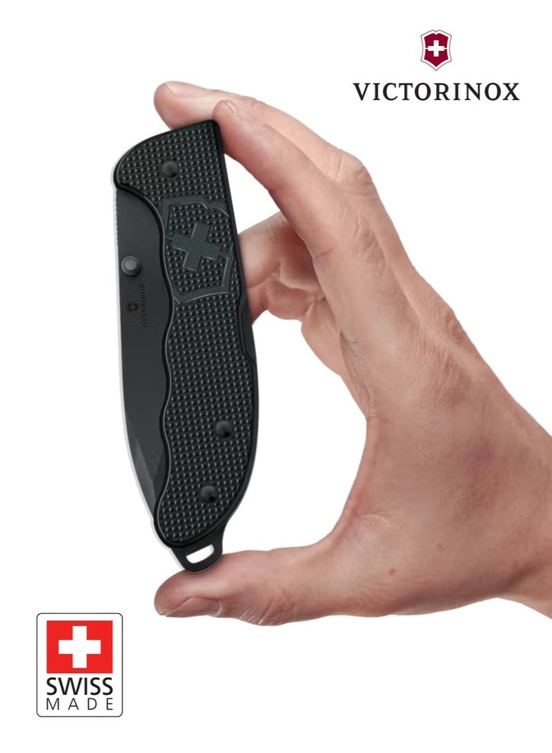 Victorinox Evoke BS Alox Pocket Knife Black (0.9415.DS23) | Premium Swiss Army Knife | Locking Blade, Alox Scales, Detachable Thumb Stud & Clip - Image 5