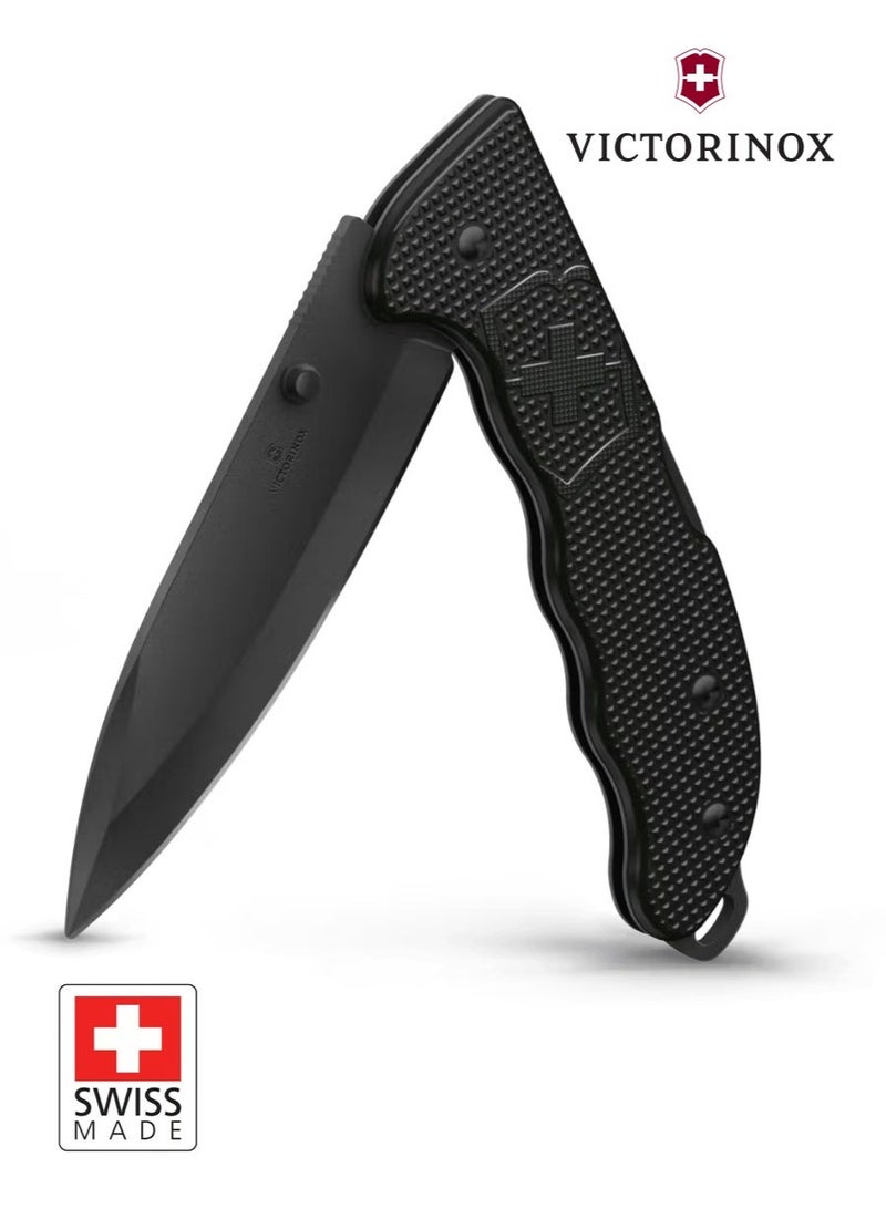 Victorinox Evoke BS Alox Pocket Knife Black (0.9415.DS23) | Premium Swiss Army Knife | Locking Blade, Alox Scales, Detachable Thumb Stud & Clip - Image 1